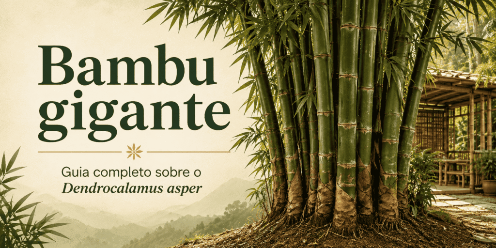 Bambu gigante: guia completo sobre o Dendrocalamus asper