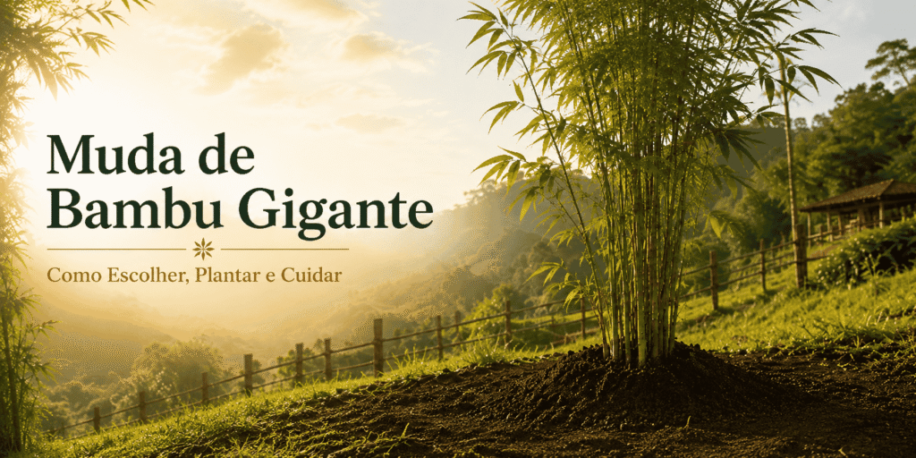Muda de bambu gigante Dendrocalamus asper