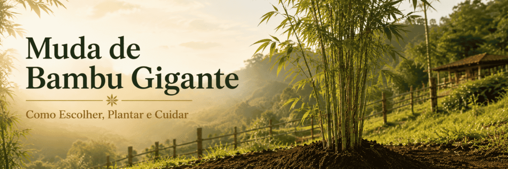 Muda de bambu gigante Dendrocalamus asper